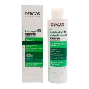 Vichy Dercos Shampoo Anticaspa* DS para Cabello Normal a Graso 200mL | CiudadDerma