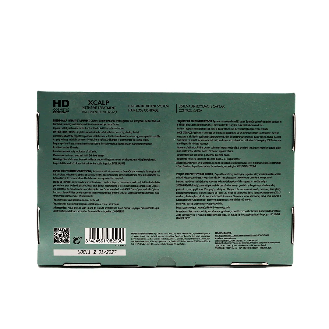 HD Cosmetic Efficiency XCALP Intensive Treatment Ampolletas 14u x 7ml - Imagen 3