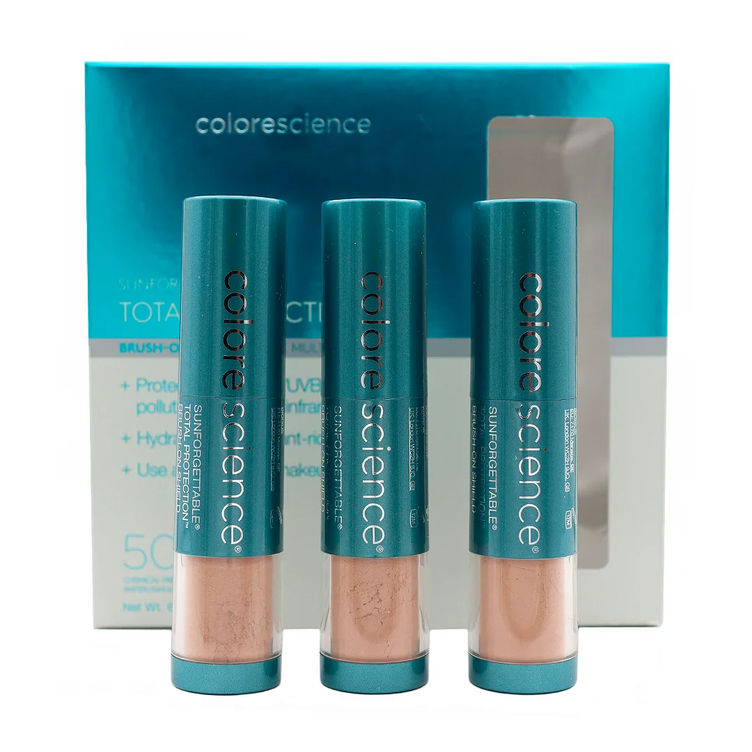 Colorescience Sunforgettable Brush-On Shield SPF50+ Tono Medio 3 Piezas 6g | CiudadDerma