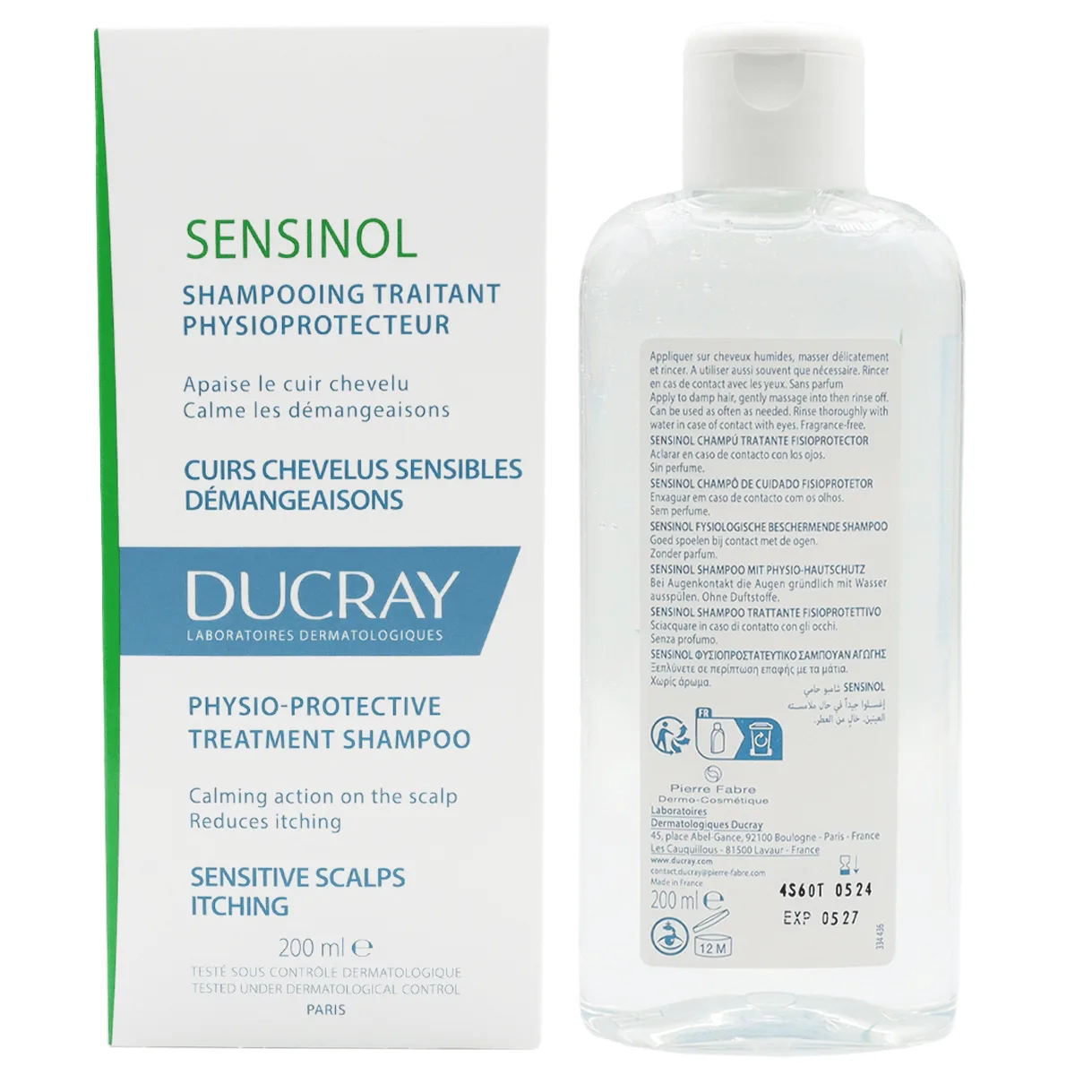 Ducray Sensinol Shampoo Fisioprotector 200ml - Imagen 4