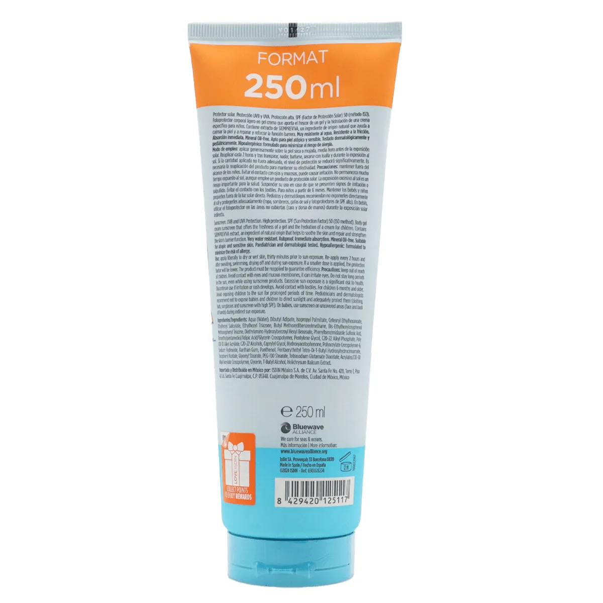 ISDIN Fotoprotector Pediatrics Gel Cream Wet Skin SPF50 250ml - Image 2