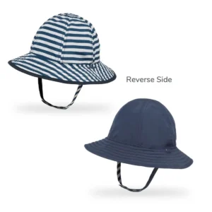 Sunday Afternoons Gorra Kids SunSkipper Bucket 0-6M Navy Stripe Capitan's Navy SPF50+ | CiudadDerma