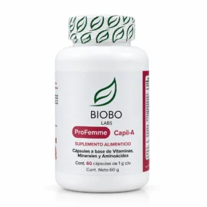 Biobo Labs ProFemme Capil-A Suplemento Alimenticio 1g 60 Cápsulas | CiudadDerma